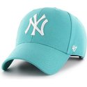 47-brand-curved-brim-new-york-yankees-mlb-mvp-turquoise-snapback-cap-grun