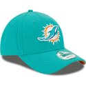 new-era-curved-brim-9forty-team-miami-dolphins-nfl-adjustable-cap-blau