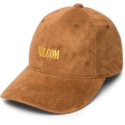 volcom-curved-brim-mud-weave-adjustable-cap-braun