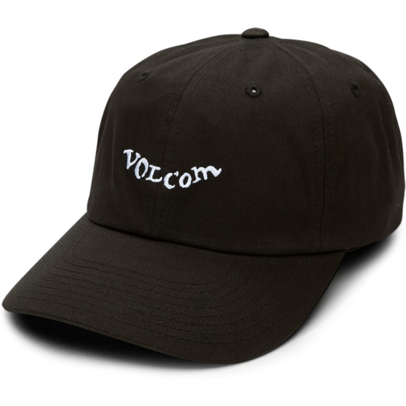 volcom-curved-brim-schwarz-stencil-adjustable-cap-schwarz
