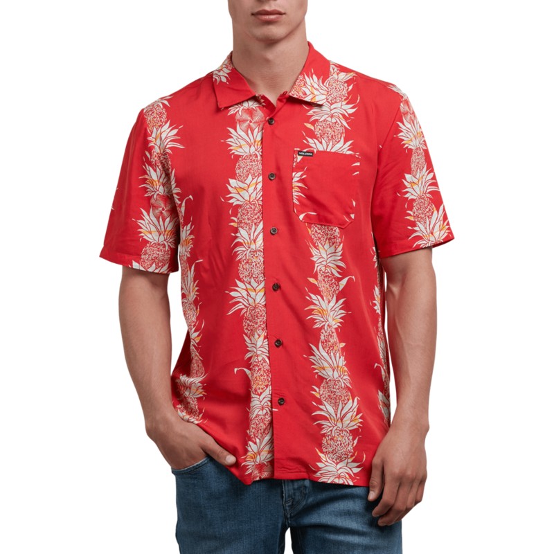 volcom-true-red-palm-glitch-kurzarmliges-shirt-rot