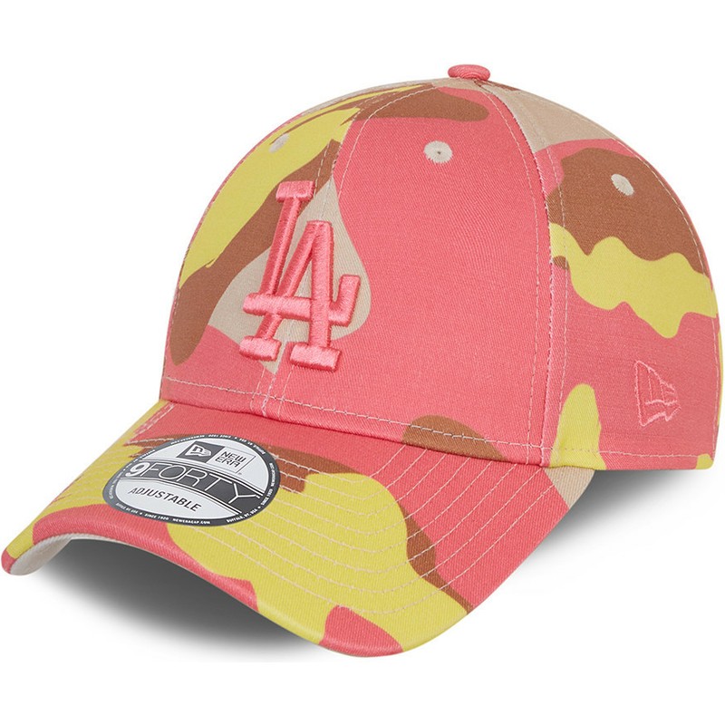 new-era-curved-brim-pink-logo-9forty-los-angeles-dodgers-mlb-camouflage-and-pink-adjustable-cap
