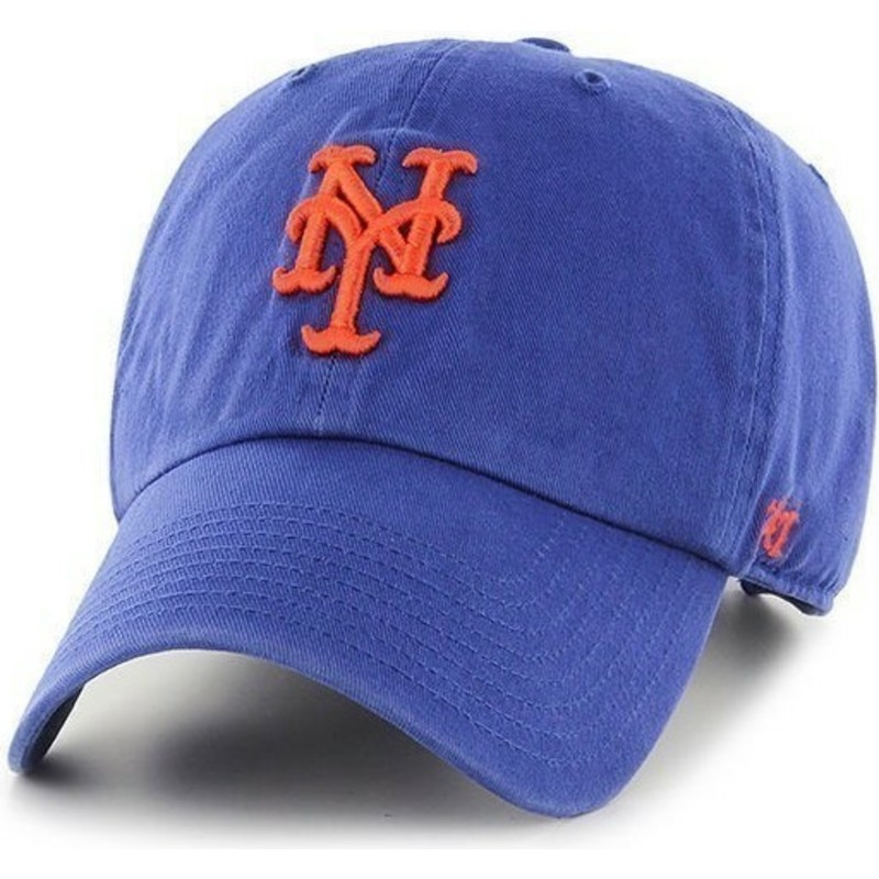 47-brand-curved-brim-new-york-mets-mlb-clean-up-cap-blau